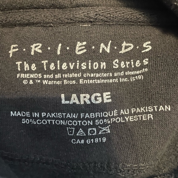 Friends TV show black hoodie size L - Picture 3 of 3